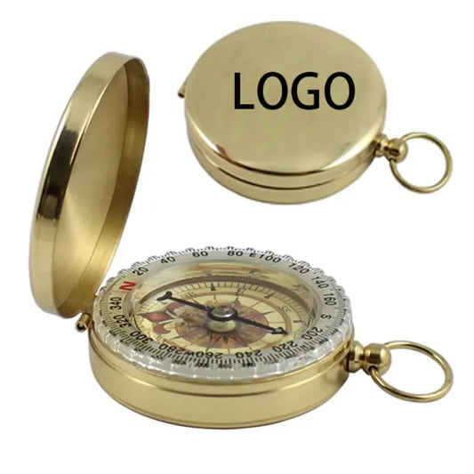 Glow-In-The-Dark Waterproof Vintage Metal Compass
