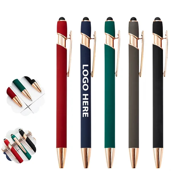 Stylus Tip Metal Rose Gold Ballpoint Pen