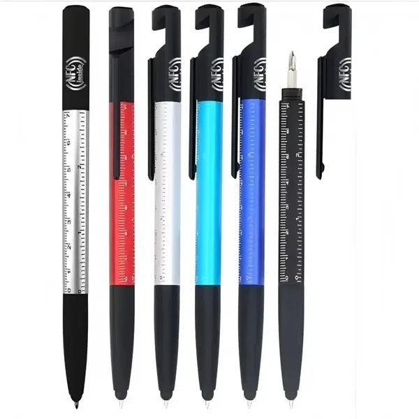 6 in 1 Stylus Multi-function NFC Plastic Pen