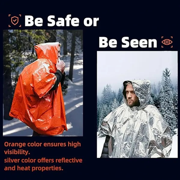 Thickened Emergency Rain Poncho