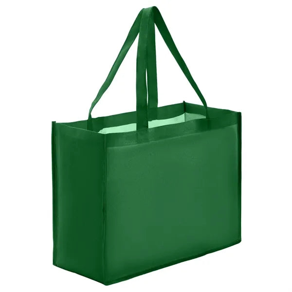 Sublimated PET Non-Woven Shopping Tote Bag Gusset 16"x12"x6"