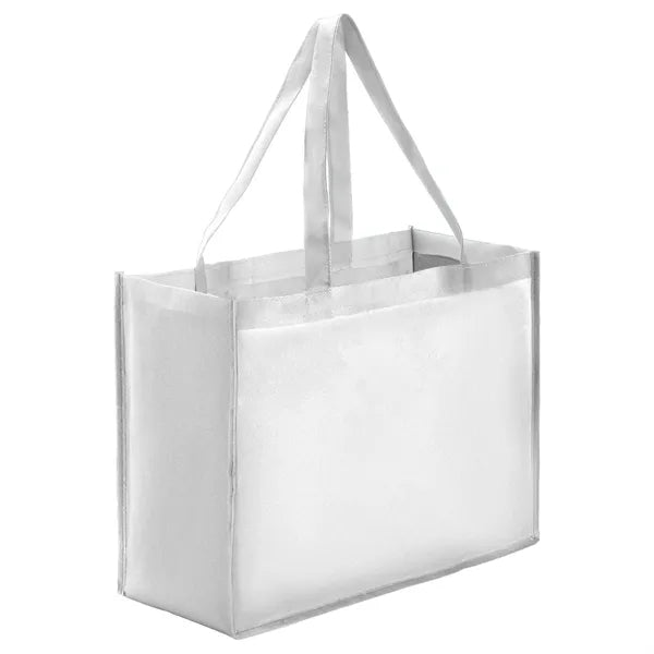 Sublimated PET Non-Woven Shopping Tote Bag Gusset 16"x12"x6"