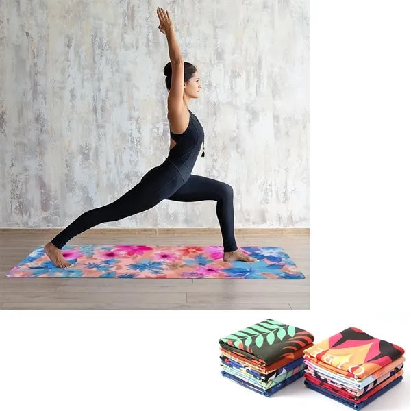 Sublimated Yoga Mat Towel Quick Dry