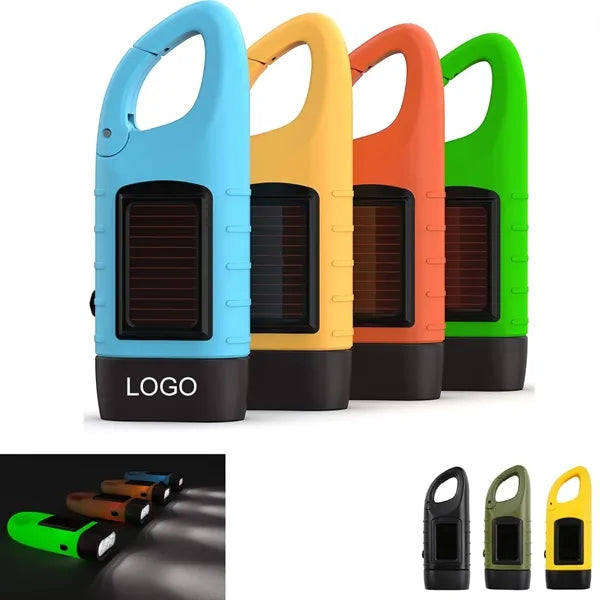 Hand Crank Solar Powered Flashlight