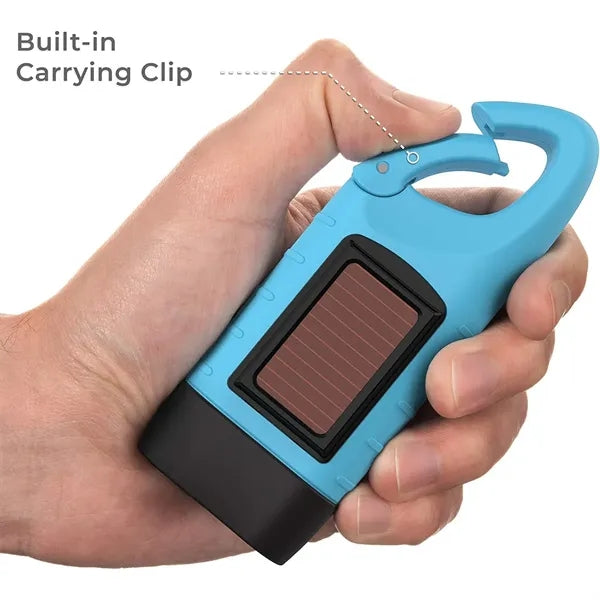 Hand Crank Solar Powered Flashlight
