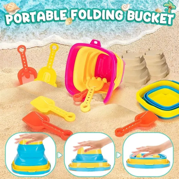 Plastic Beach Sand Shovel and Pail