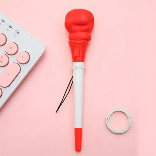 Red Pop Top Boxing Glove Ballpoint Pen
