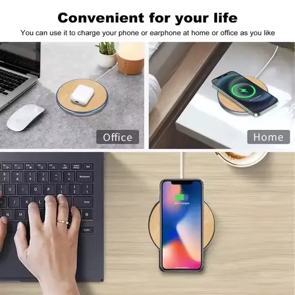 15W Wooden Wireless Charger