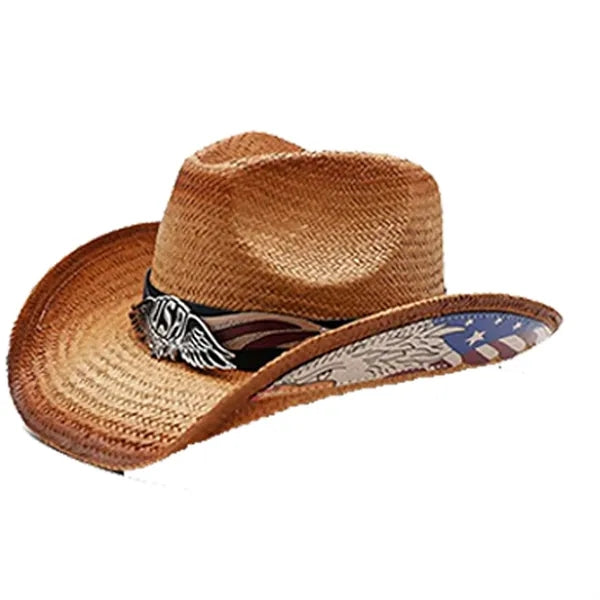 Viscose Cowboy Hat w/ Classic Retro Summer Sun Protection