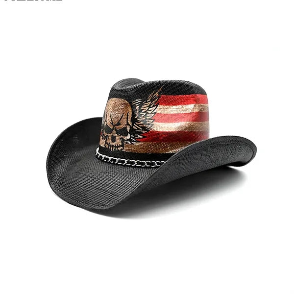 Viscose Cowboy Hat w/ Classic Retro Summer Sun Protection