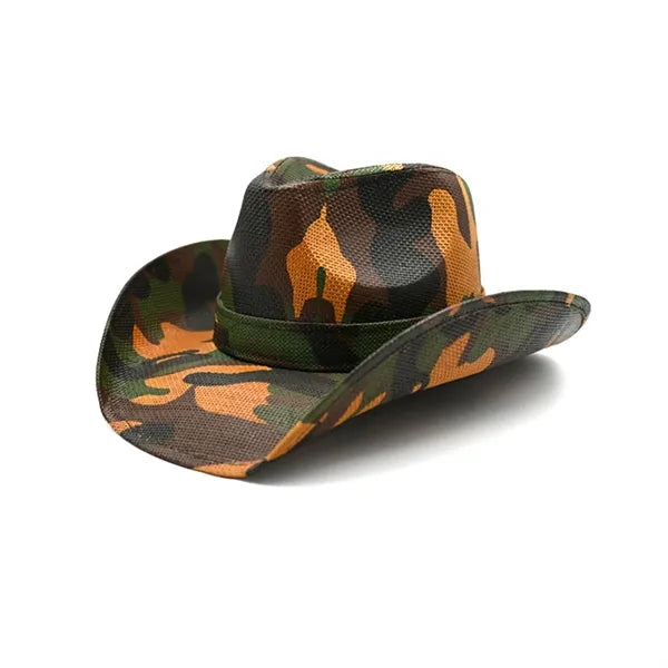 Viscose Cowboy Hat w/ Classic Retro Summer Sun Protection
