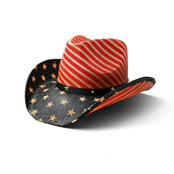 Viscose Cowboy Hat w/ Classic Retro Summer Sun Protection