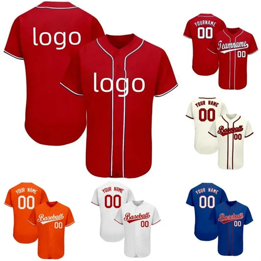 Button-up Baseball Jersey (Full-color Dye Sublima