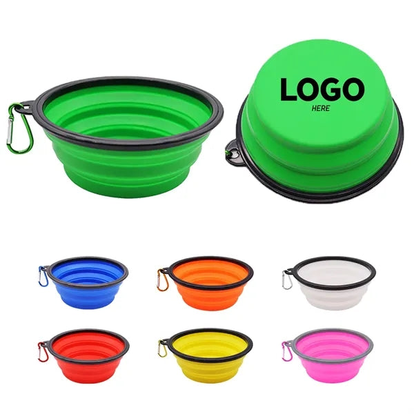 12OZ Foldable Pet Silicone Folding Bowl