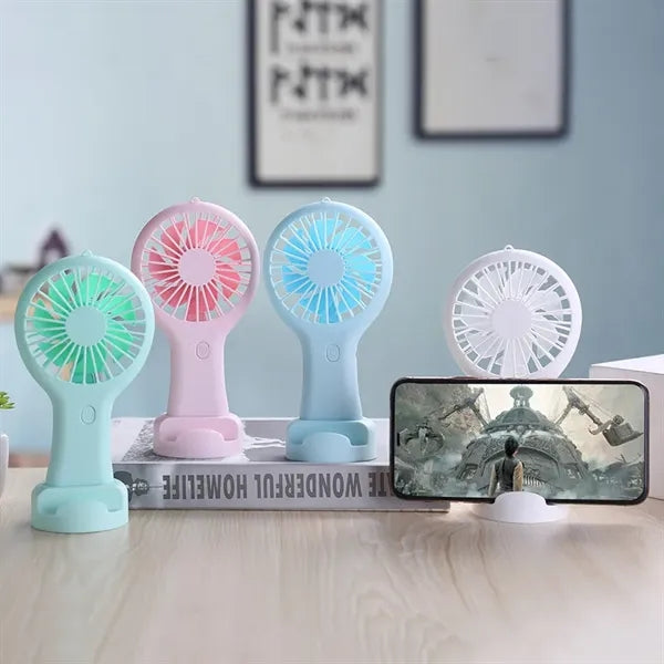 Handheld Portable Desktop Fan With Base