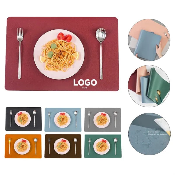 Leather Table Mats Heat Restaurants Kitchen Outdoor Placemat