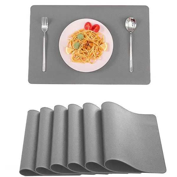 Leather Table Mats Heat Restaurants Kitchen Outdoor Placemat