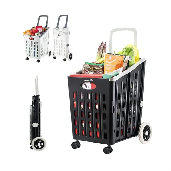 Hand Truck Foldable Trolley Portable Shopping Cart