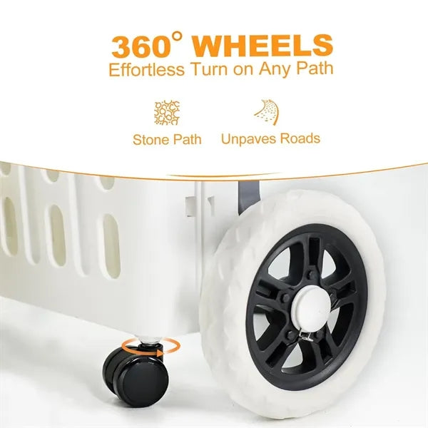 Hand Truck Foldable Trolley Portable Shopping Cart