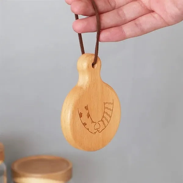 Eco Friendly Magnetic Wooden Bottle Opener w/Hanging Hole
