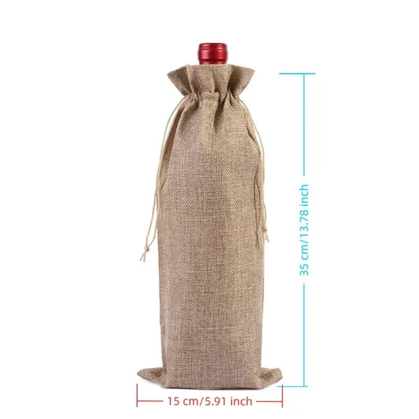 Festival Linen-Type Wine Bottle Pouch