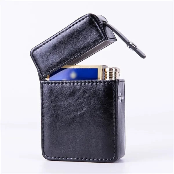PU Leather Flip Top Cigarette Case