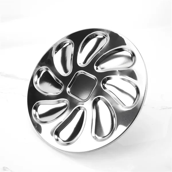 8 Slots Oyster Grill Pan Stainless Steel Plate
