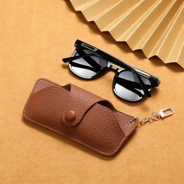 Stress-Resistant Handmade Leather Sunglasses Case