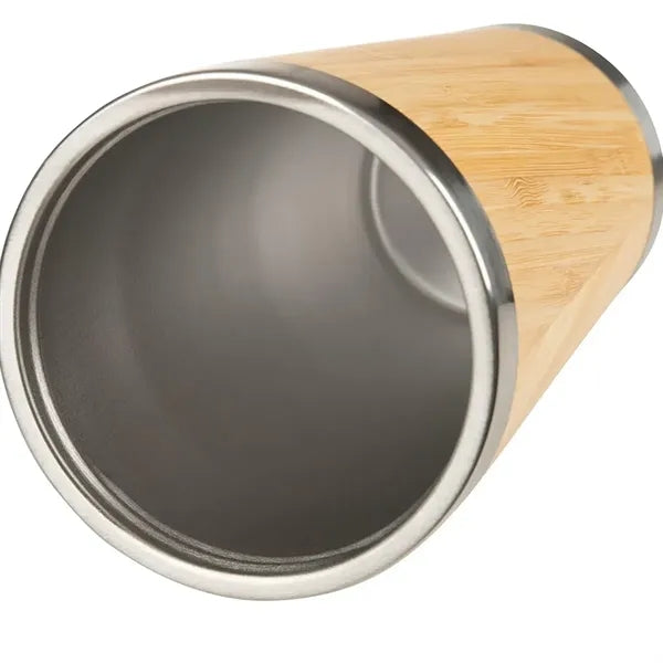 Stainless Steel Bamboo Travel Mug
