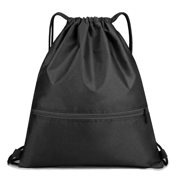 420D Polyester Drawstring Backpack With Zipper Pocket