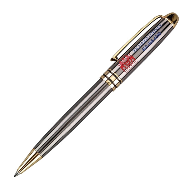 Danish-II Luxury Ballpoint Pen with Gold Accents