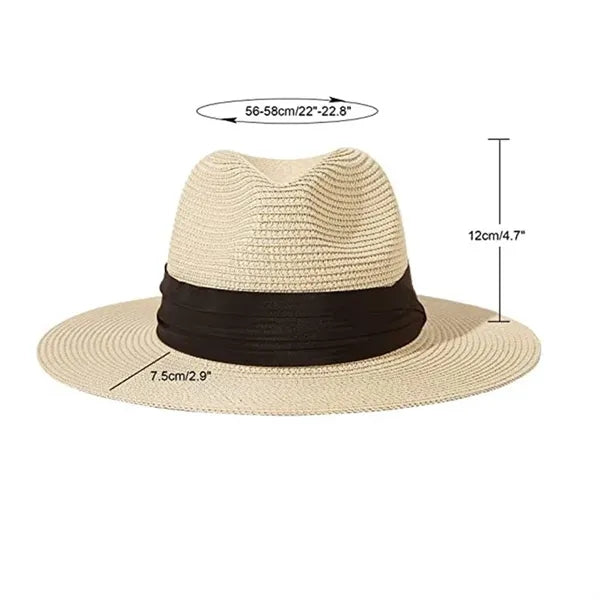 Unisex Travel Beach Paper Straw Hat