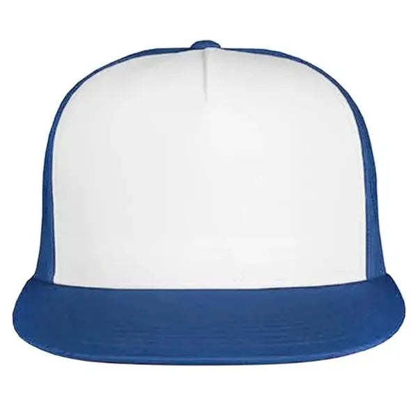 Two-Color Printable Flat Bill Trucker Cap