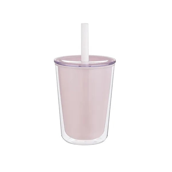 Double-Layer Straw Cup with Heat Resistance