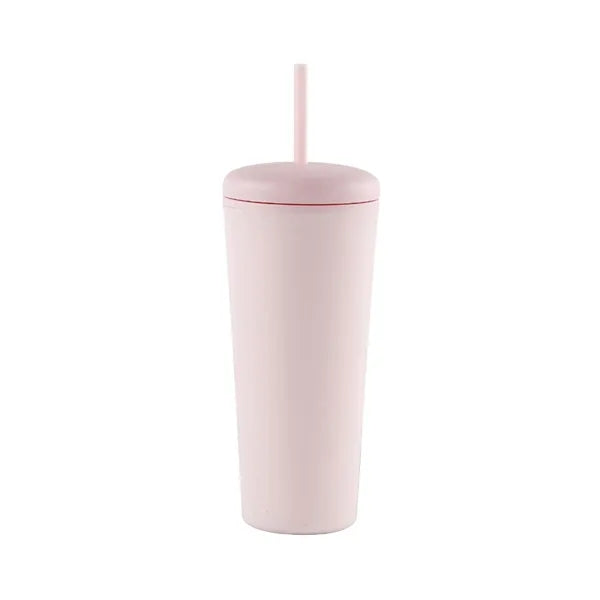Large Capacity Double-Layer Straw Cup