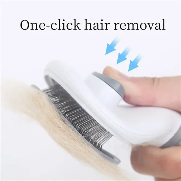 Retractable One-touch Hair Remover Comb for Pet Cats and Dog