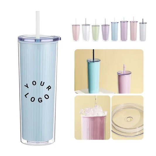 24.34 oz Double-Layer Straw Cup