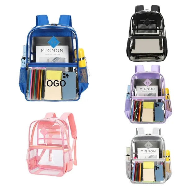 Heavy Duty PVC Transparent Backpack
