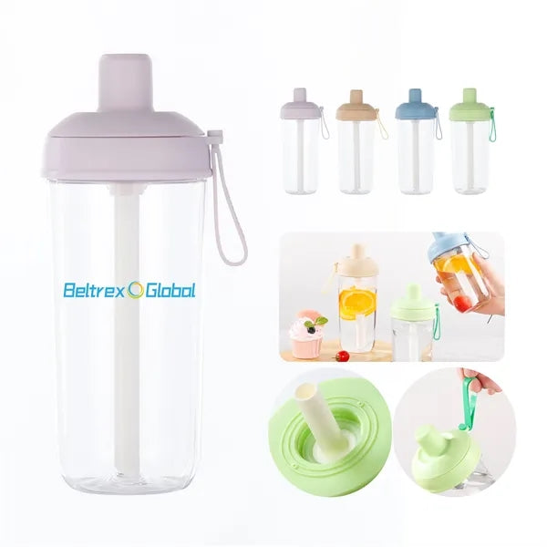 24 oz Straw Tumbler with Stirring Sip