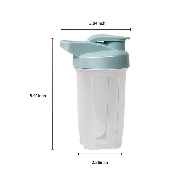 10 oz. PP Shaker Cup with Scale and Flip-Top Handle