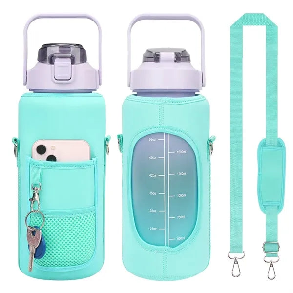 64 oz Water Bottle Sleeve with Strap