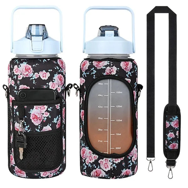 64 oz Water Bottle Sleeve with Strap