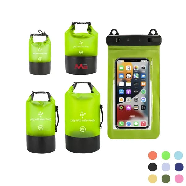 2 Pieces Waterproof Dry Bag