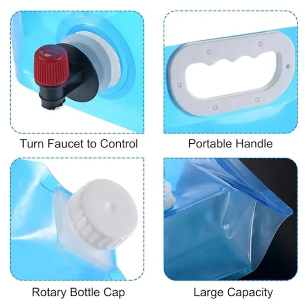 Collapsible Water Container With Spigot
