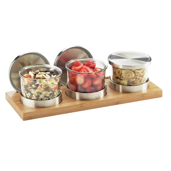 16oz. Bamboo Mixology Jar Garnish Tray