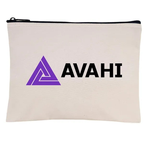 Canvas Zippered Pouch