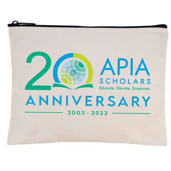 Canvas Zippered Pouch