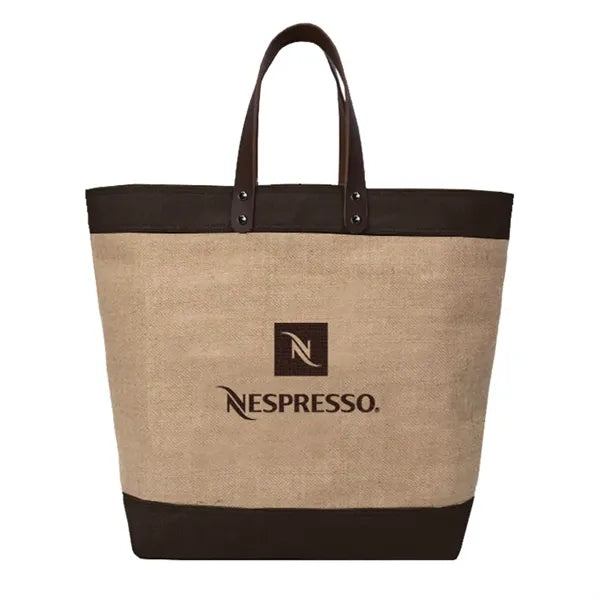 Upscale Burlap Tote