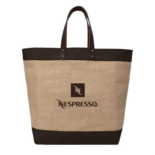 Upscale Burlap Tote