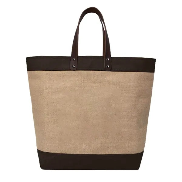 Upscale Burlap Tote